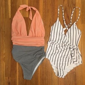 2 cupshe bathing suits, medium NWT